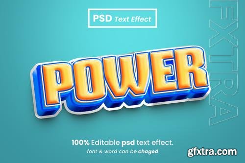 PSD power editable 3d text effect