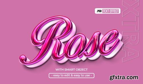 PSD rose editable text effect