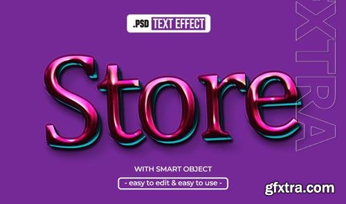 PSD store editable text effect