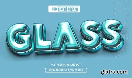 PSD glass editable text effect