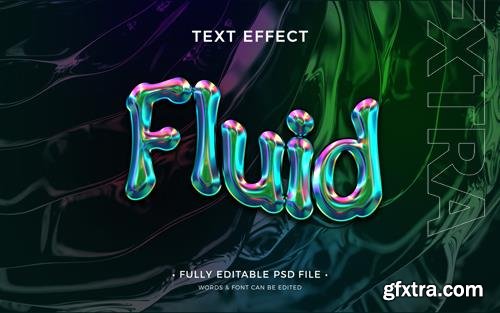 PSD metal liquid text effect vol 4