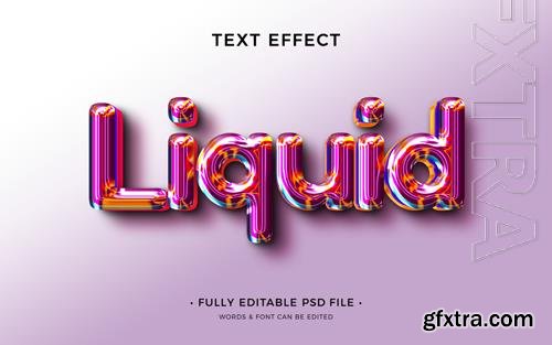 PSD metal liquid text effect vol 2