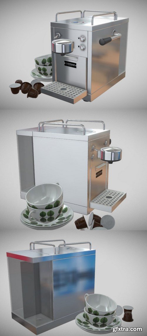 Sjostrand Espresso Machine 3D Model