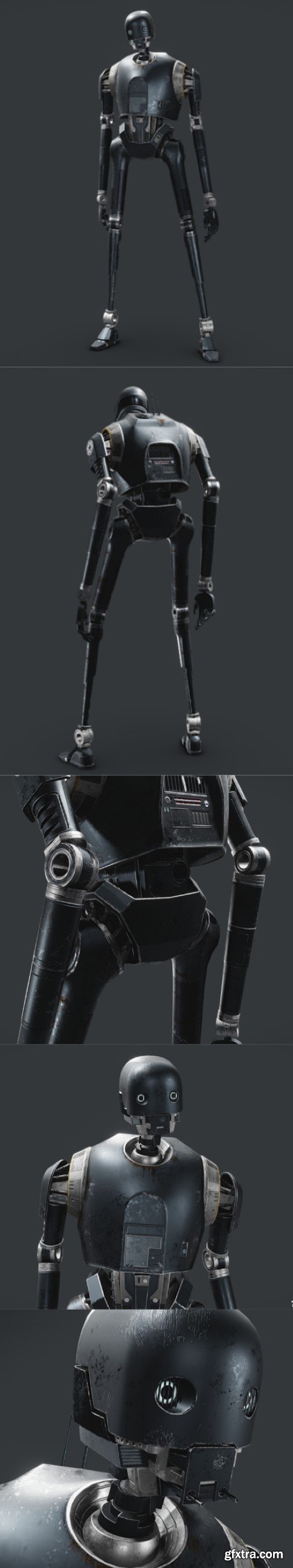 K-2SO fanart from Star Wars: Rouge One 3D MODEL