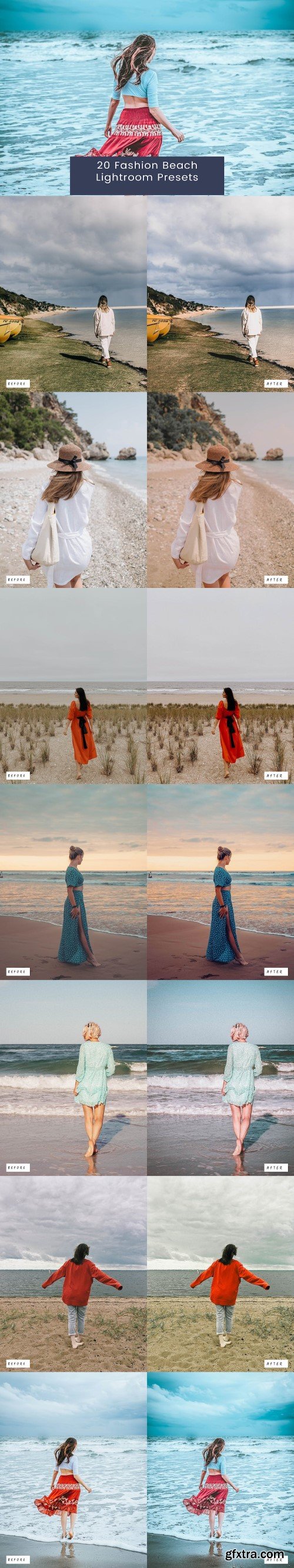 20 Fashion Beach Lightroom Presets