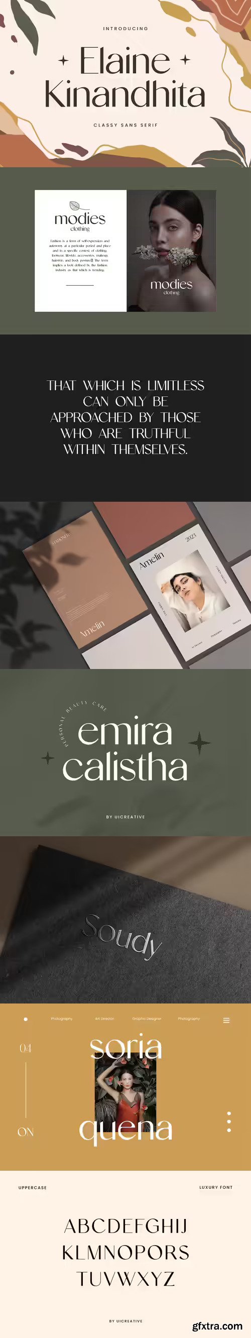 Elaine Kinandhita Classy Sans Serif Font