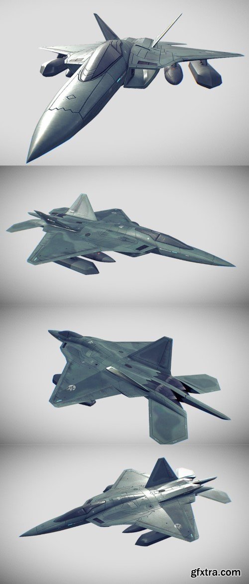 F-22C Raptor II 3d model