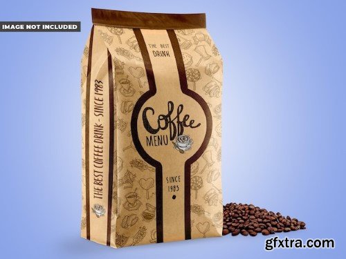 Coffee bag mockup