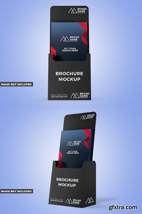 Brochure flyer holder mockup