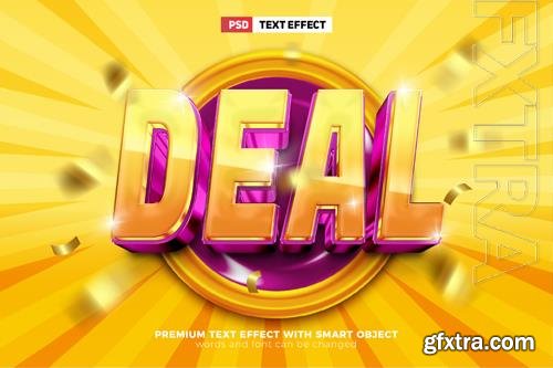 PSD super best deal promo 3d editable text effect vol 3