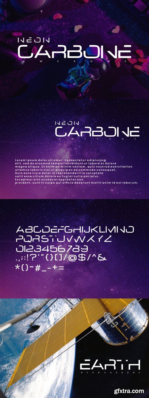 Neon Carbone - Modern Font