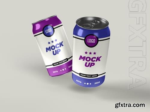 PSD drink can mockup design