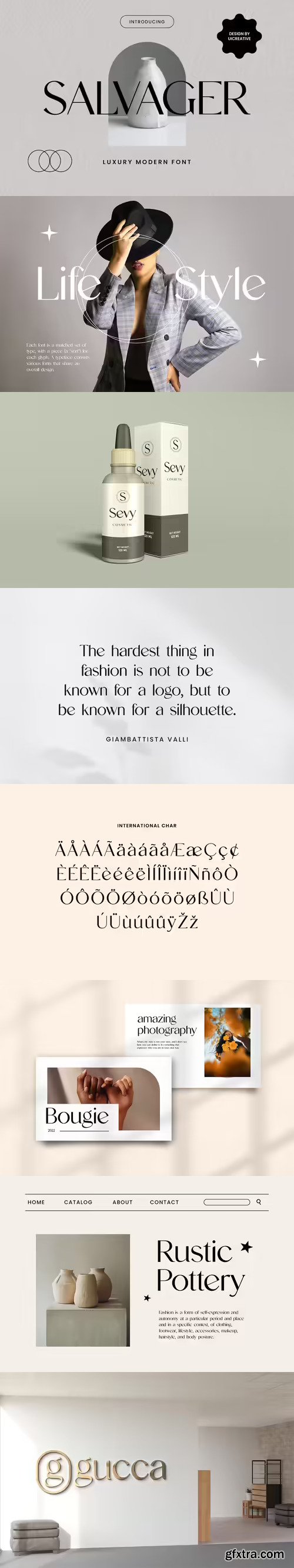 Salvager Luxury Serif Font