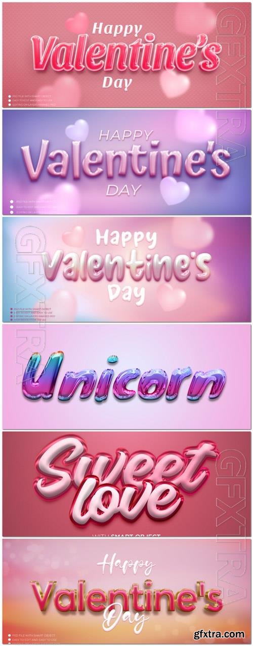 Psd style text effect editable set vol 101