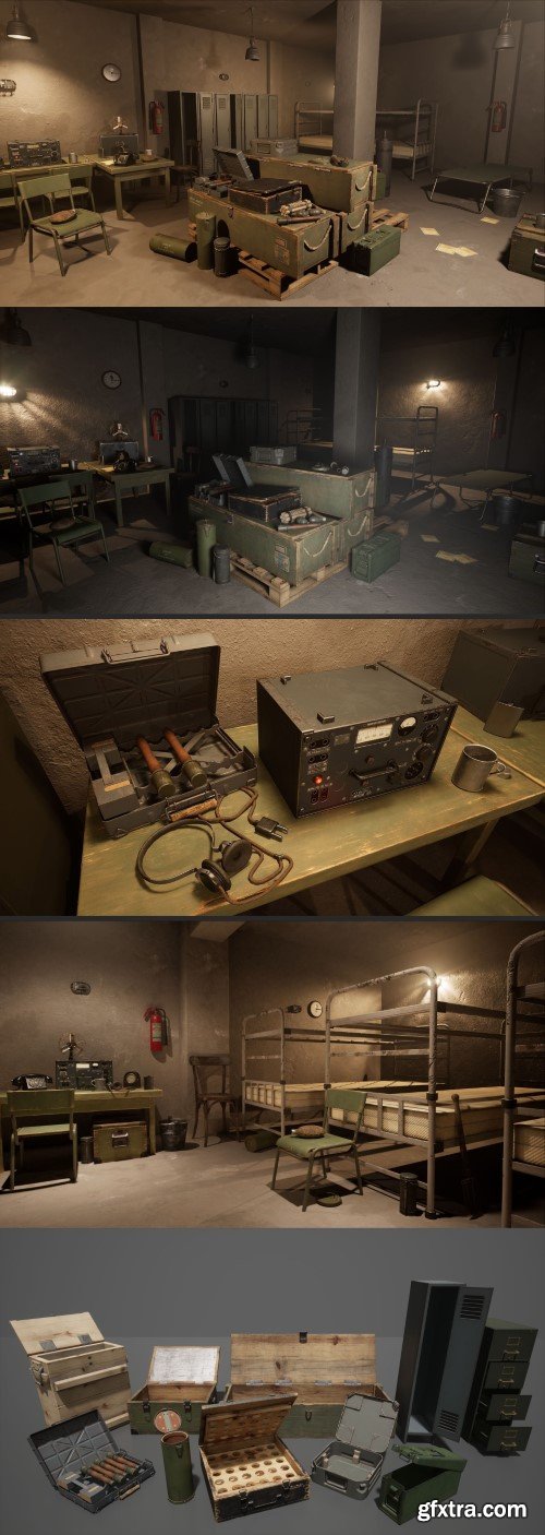 Unreal Engine - WW2 German Bunker (4.20 - 4.27, 5.0)