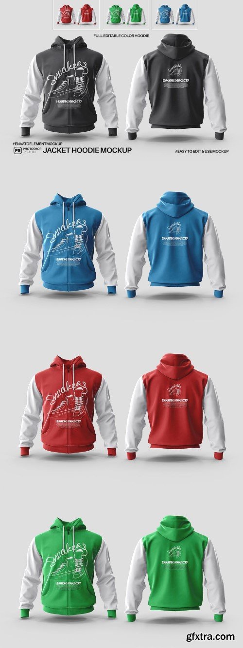 Jacket Hoodie Mockups