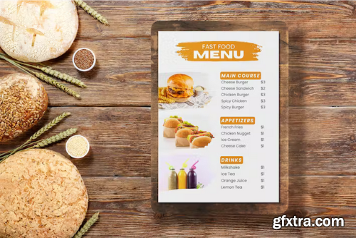 Food Menu Mockup v2