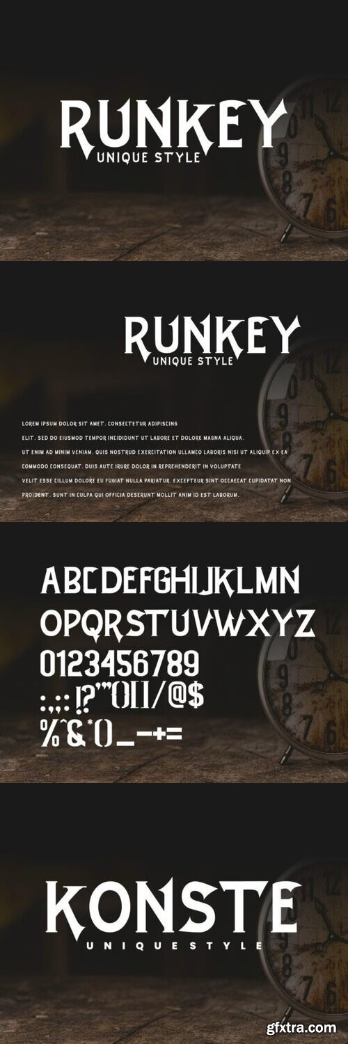 Runkey Font