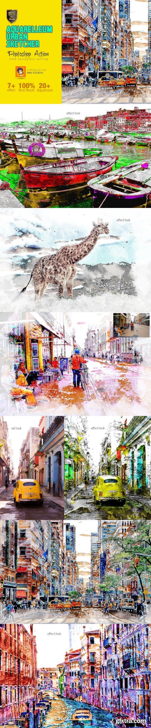 Creativemarket - Aquarelleum Urban Sketcher Action 2700094