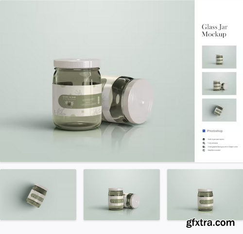 Glass Jar Mockup