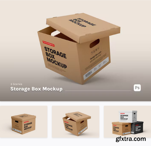 Storage Box Mockup