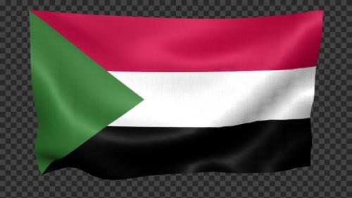 Videohive - Sudan Flag Waving Looped - 43252666 - 43252666