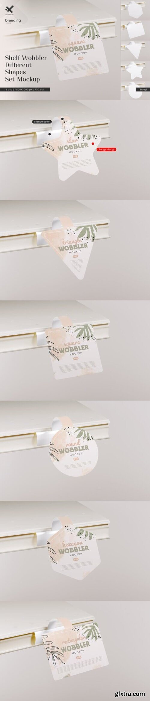 Shelf Wobbler Mockup