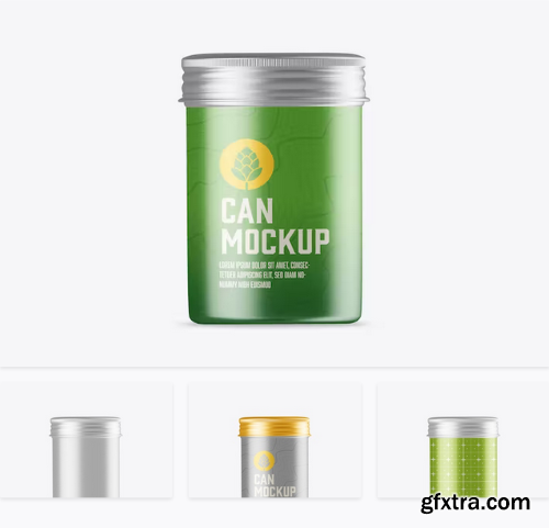 Colored Tin Mockup