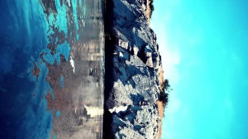 Videohive - Vertical Video of Rocks and Sea - 43263945 - 43263945