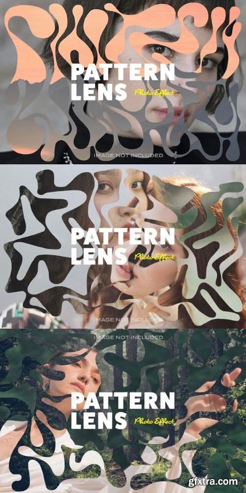 Pattern lens photo effect