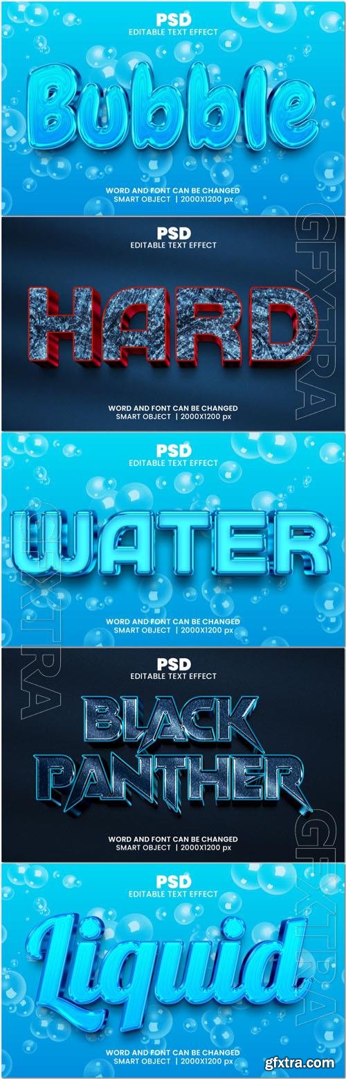 Psd style text effect editable set vol 131