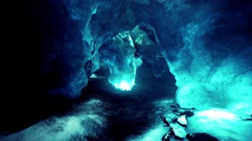 Videohive - Entrance of an Ice Cave Inside Glacier in Southern Iceland - 43264253 - 43264253