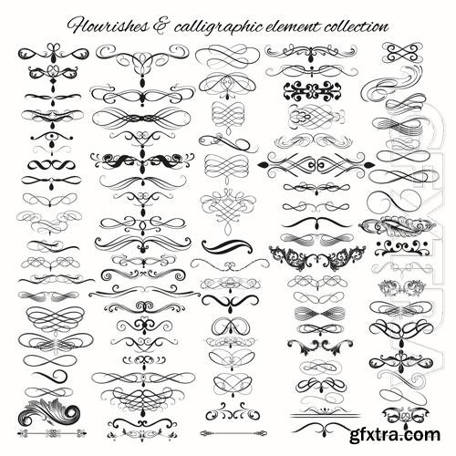 Vector decorative ornaments collection vol 6