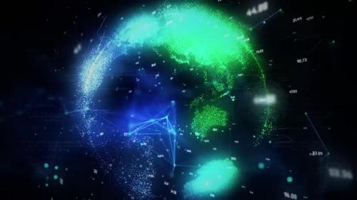 Videohive - Network Crypto Earth Glowing - 43192531 - 43192531