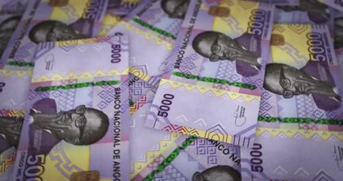 Videohive - Angola Kwanza growing pile of money seamless loop - 43194818 - 43194818