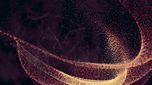 Videohive - Abstract background with animation of shine light from deep. - 43204419 - 43204419