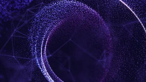 Videohive - Perfect animated abstract background.Plexus on black background - 43204430 - 43204430