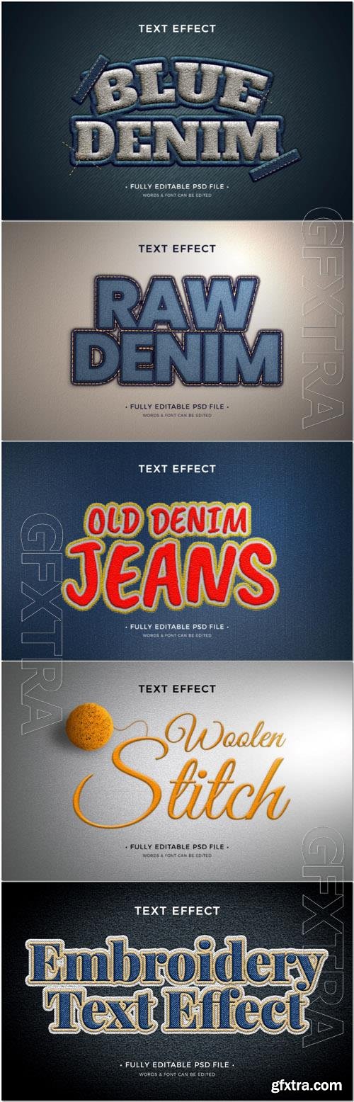 Psd style text effect editable set vol 137