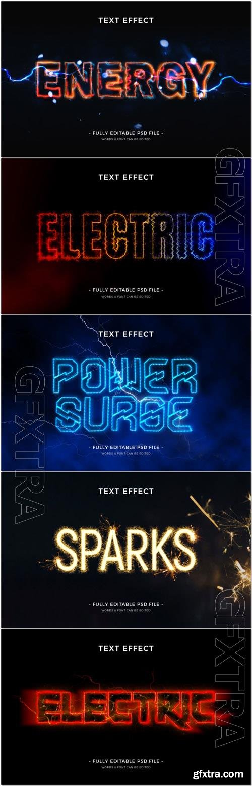 Psd style text effect editable set vol 142