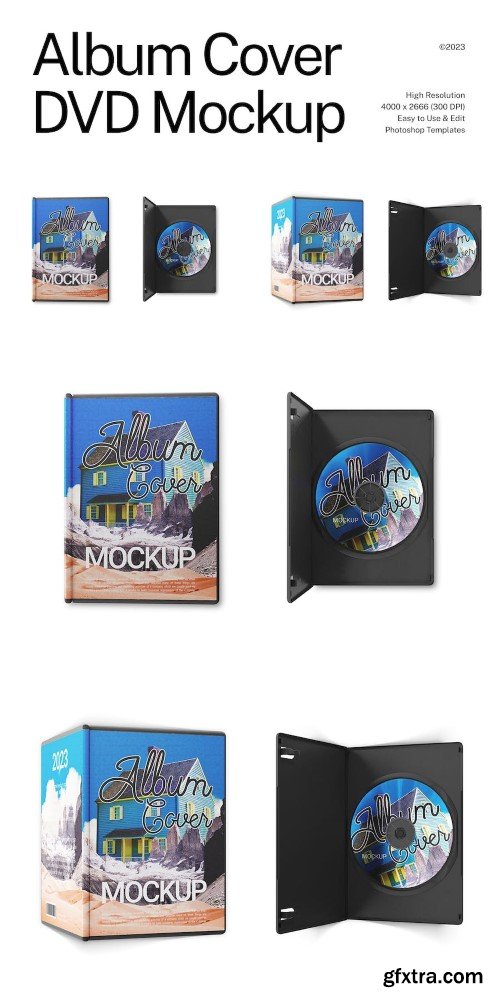 Album DVD Cover Mockup