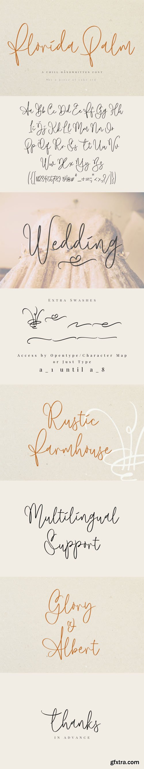 Florida Palm - Gorgeous Thin Script Font