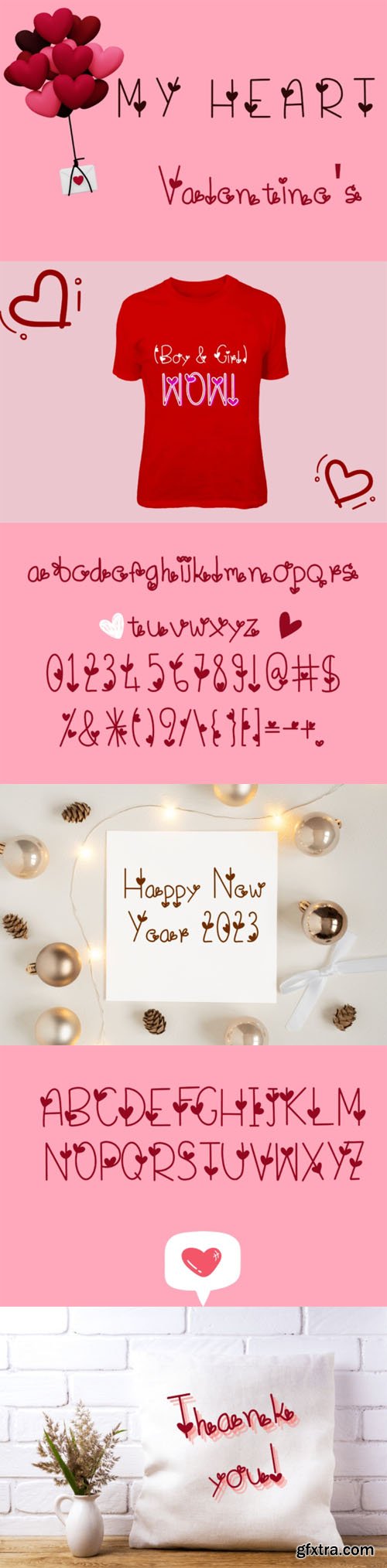 My Heart - Adorable Handwritten Decorative Font