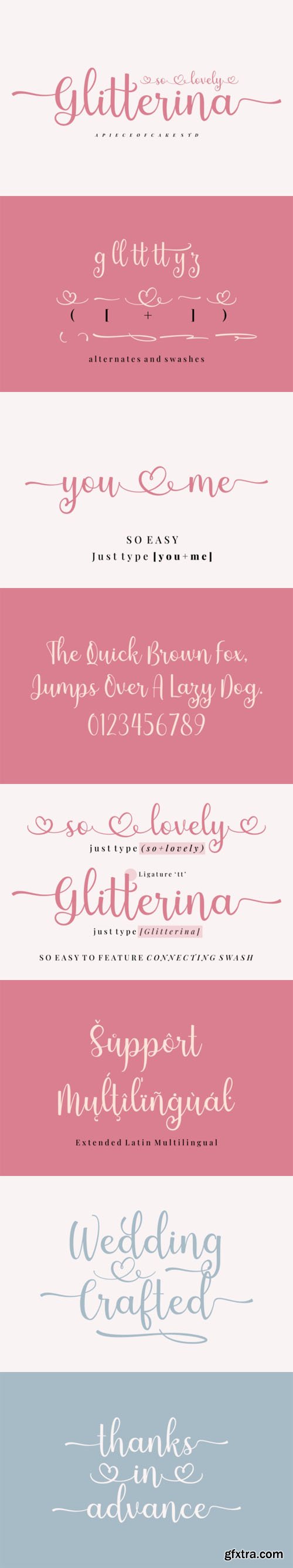 Glitterina - Elegant Script Font