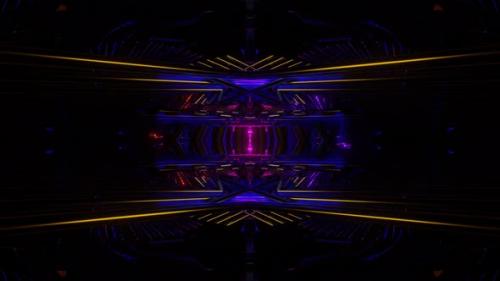 Videohive - Scifi Infinite Technologic Modern Glowing Neon Tunnel with Multicolor Neon Lights - 43182336 - 43182336