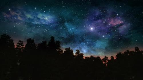 Videohive - Abstract Night And Sky Space Background 4k Loop - 43185417 - 43185417