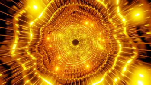 Videohive - luxury golden shine lighting tunnel vj loop background - 43185701 - 43185701