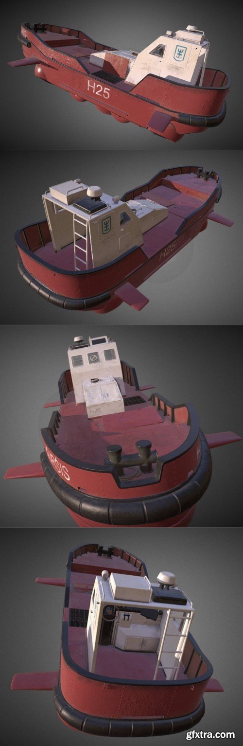 Hoverboat 3D Model