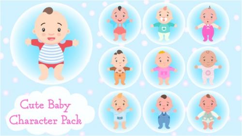 Videohive - Cute Baby Character Pack - 43187735 - 43187735