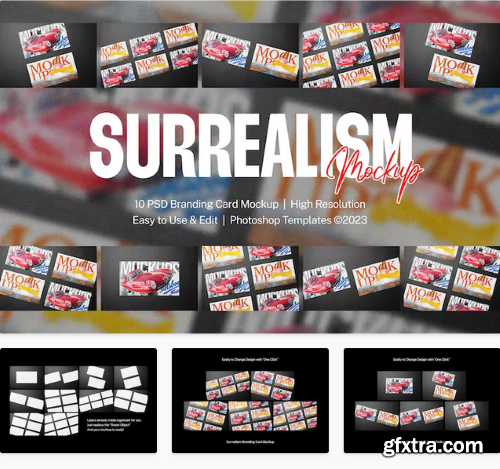 Surrealism Branding Card Mockup