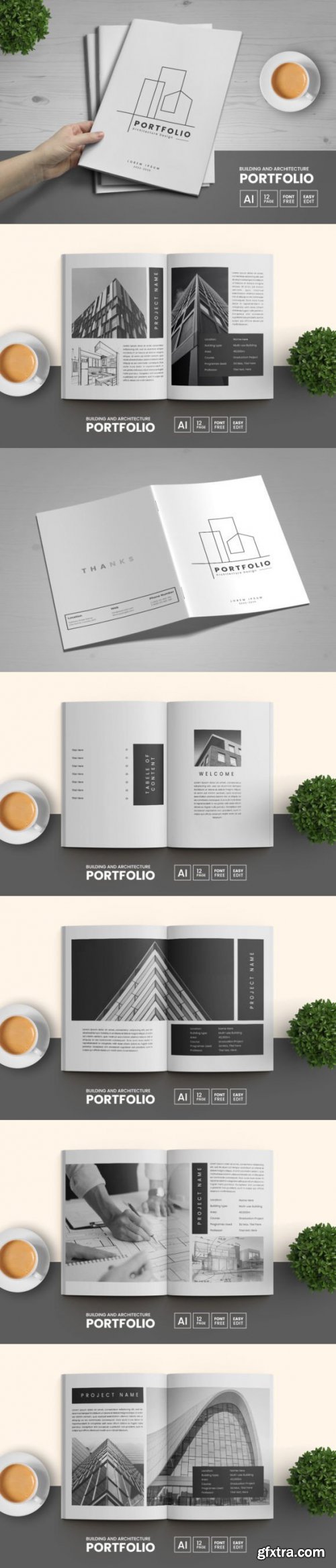  Building Architecture Portfolio Template